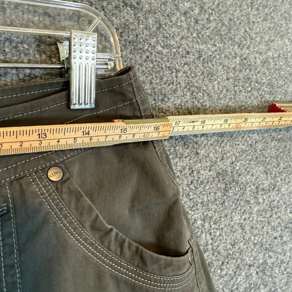 Kuhl Skirt Womens 8 Gray Canvas Utlity Flared Midi Pockets Outdoors Hiking - Picture 5 of 9